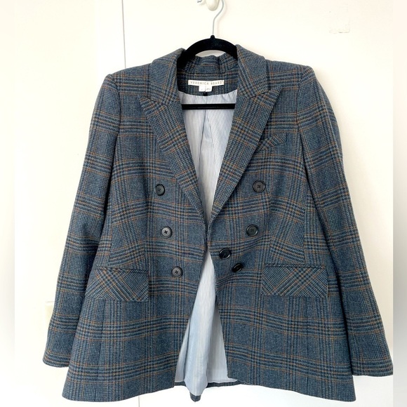 Veronica Beard Yareli Dickey Jacket in Navy Multi - Picture 6 of 10